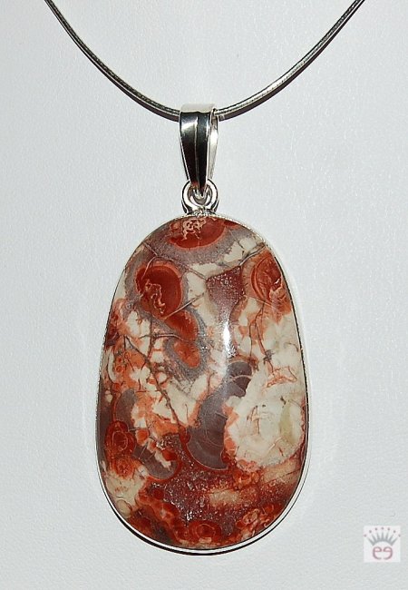 Ovaler Koralle fossil-Anhänger
