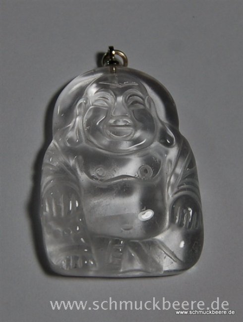 Bergkristall-Anhänger in Buddha-Form