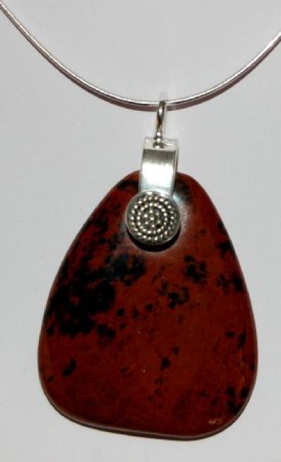 Steinhalter im Ethnostil, Silber