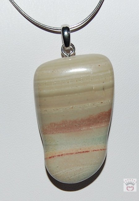 Edelsteinanhänger aus Sachsen: Imperialjaspis