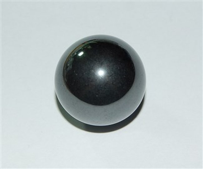 Edelsteinkugel aus Hämatit, ungebohrt