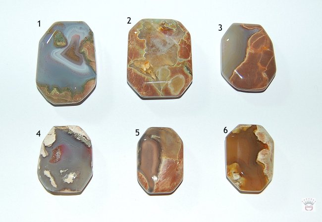 Achteckiger Flatstone aus Amulettstein