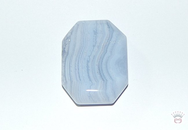 Achteckiger Flatstone aus Chalcedon
