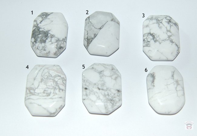 Achteckiger Flatstone aus Magnesit