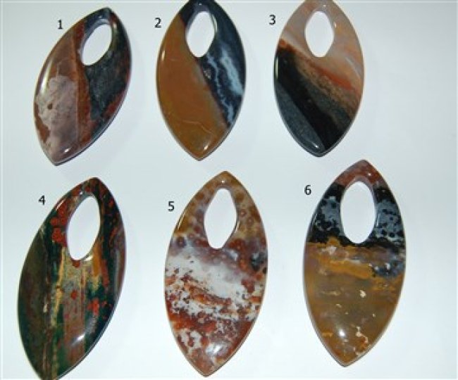 Anhänger Sardonyx, Navette-Form
