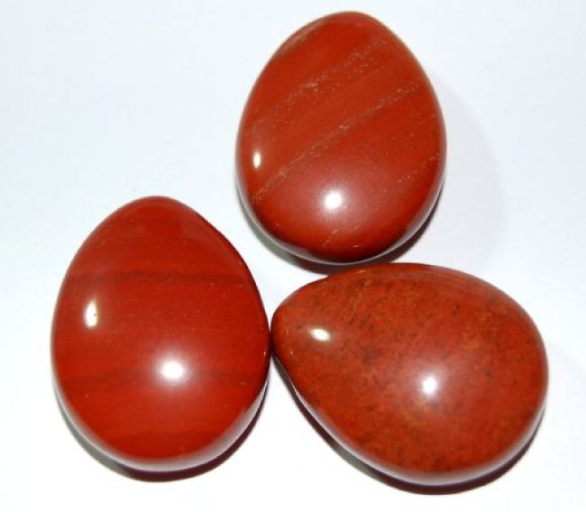 Edelsteinanhänger roter Jaspis, Tropfen