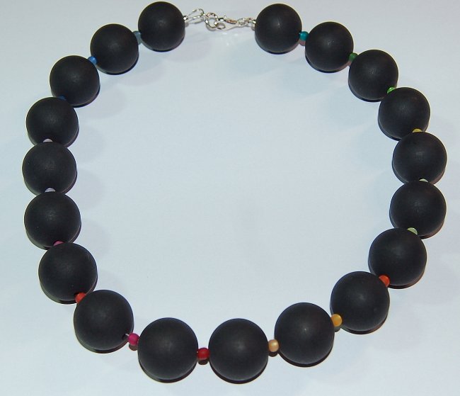 Perlenkette, Polarisperlen in Multicolor