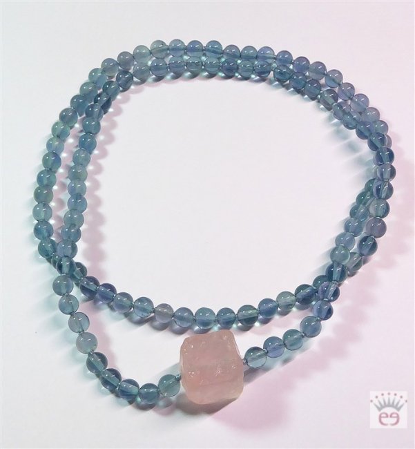 Edelsteinkette Fluorit, Rosenquarz