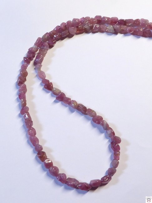 Edelsteinkette Turmalin pink-Nuggets