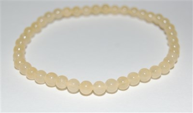 Armschmuck Kugelarmband Orangencalcit, ca. 4 mm, Kinderarmband