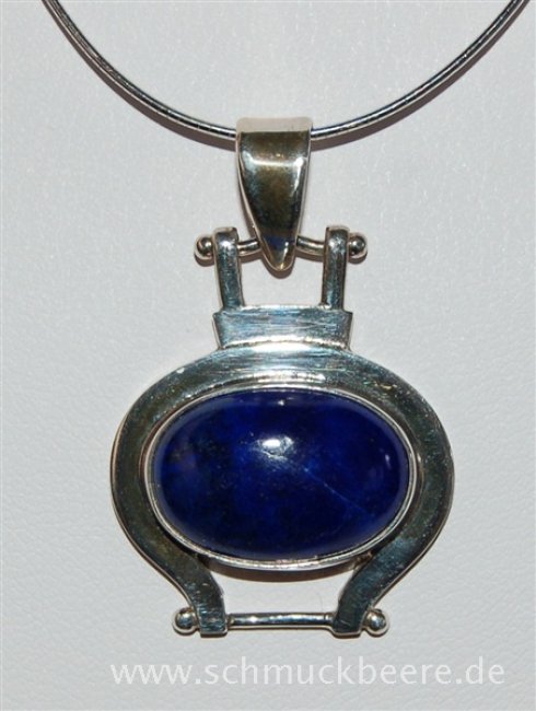Silberanhänger Lapislazuli Omega