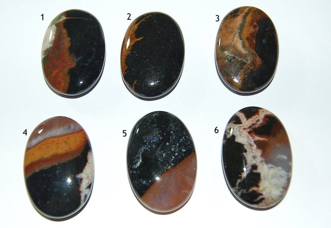 Linsenstein ungebohrt, Sardonyx