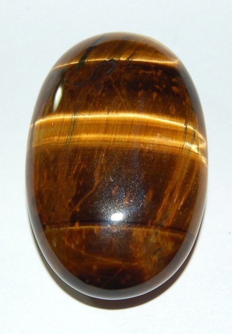 Linsenstein ungebohrt, Tigerauge