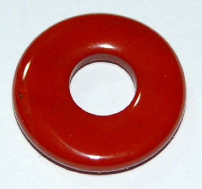 Donut roter Jaspis, ca. 15 mm