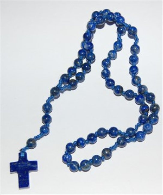 Rosenkranz aus Lapislazuli-Kugeln